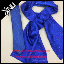 Sistema de corbata personalizado flaco para hombre con bufanda de seda para mujer
